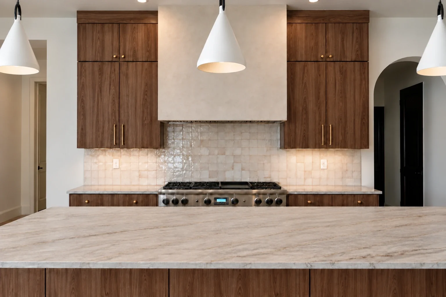 ALVIC Nogal Rosales 03 RE range wall and island